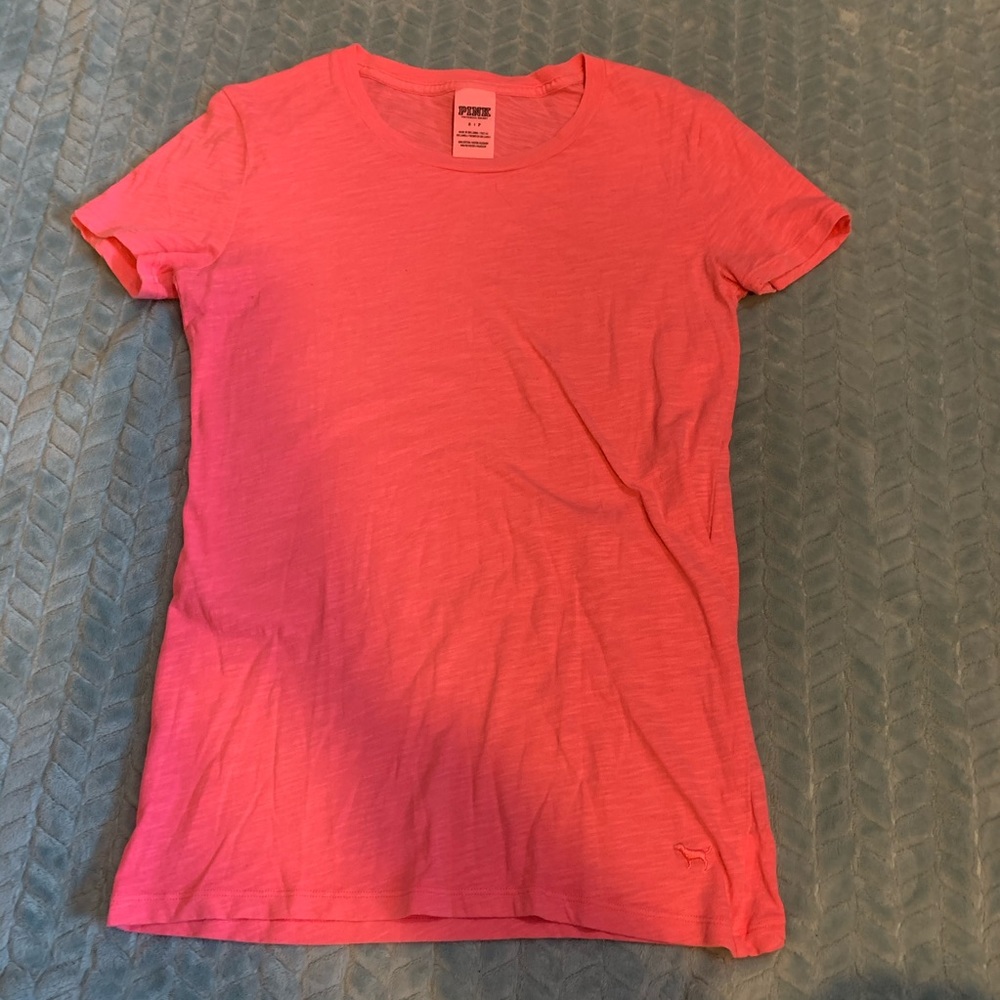 Bright pink T-shirt